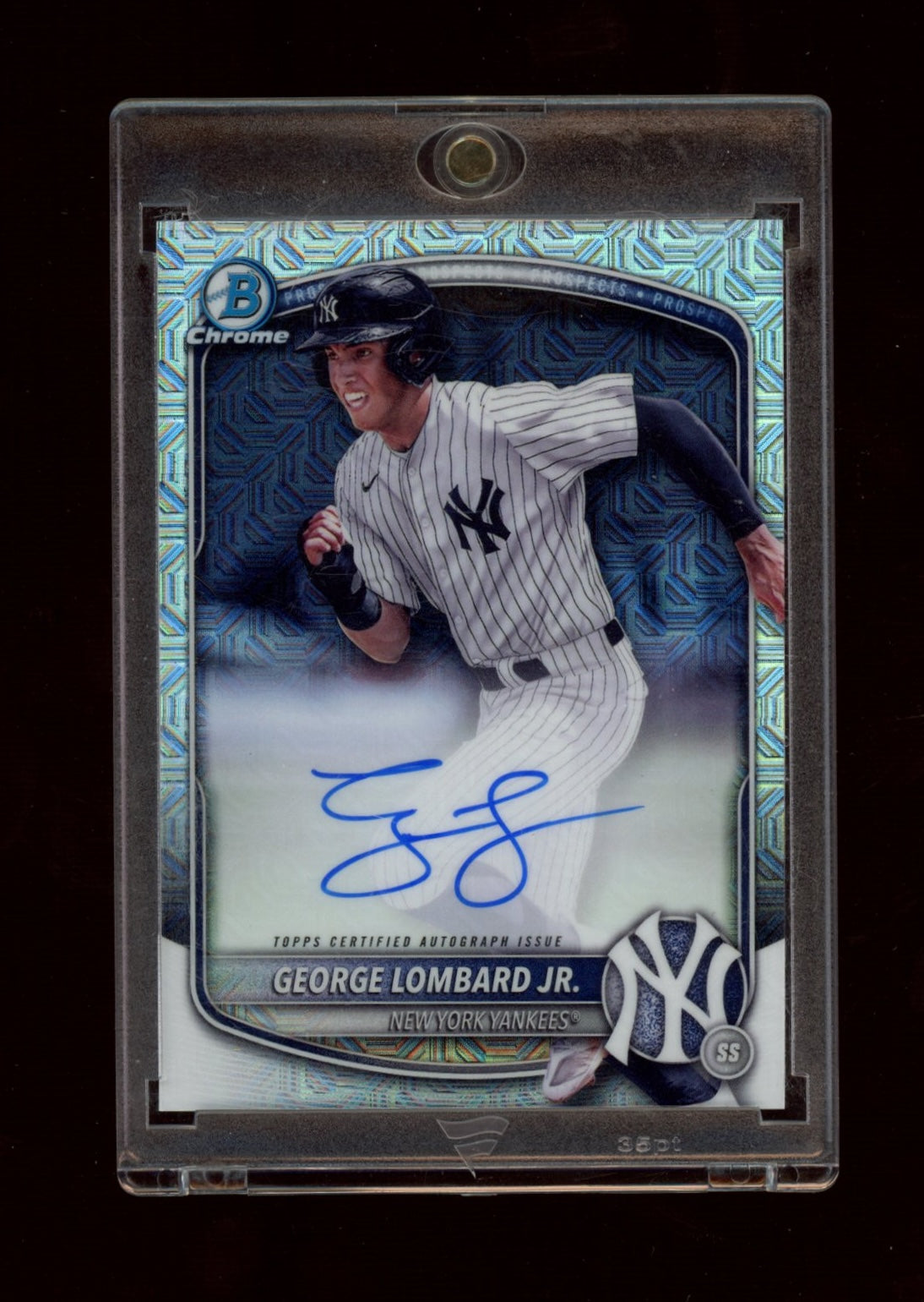 2024 Bowman #BMA-GL George Lombard Jr. Chrome Prospect Auto Mojo Refractors