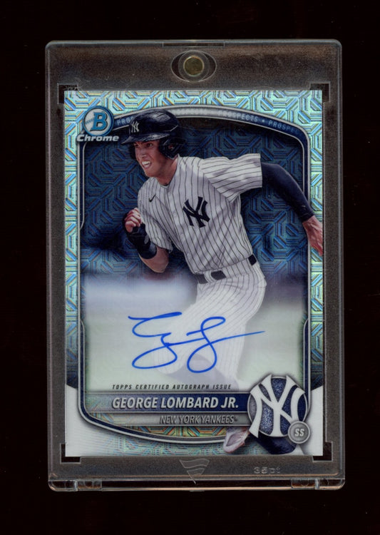 2024 Bowman #BMA-GL George Lombard Jr. Chrome Prospect Auto Mojo Refractors