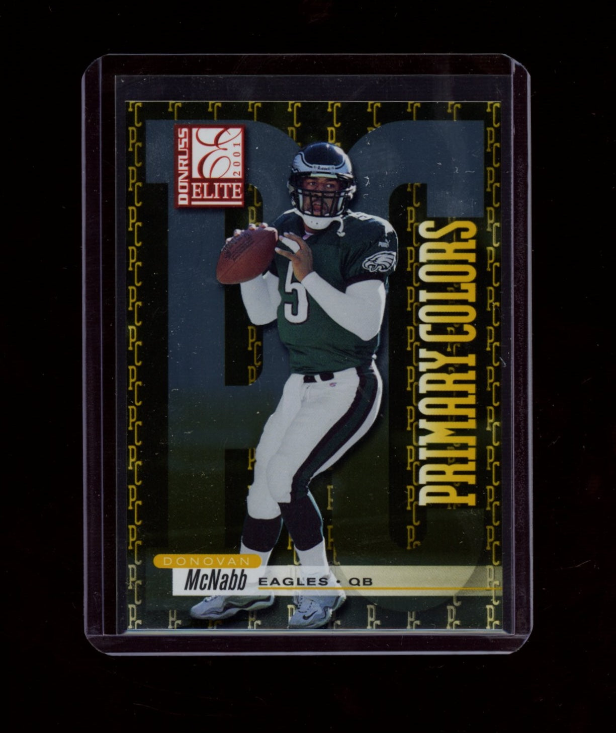 2001 Donruss Elite #PC-39 Donovan McNabb Primary Colors Yellow #/25