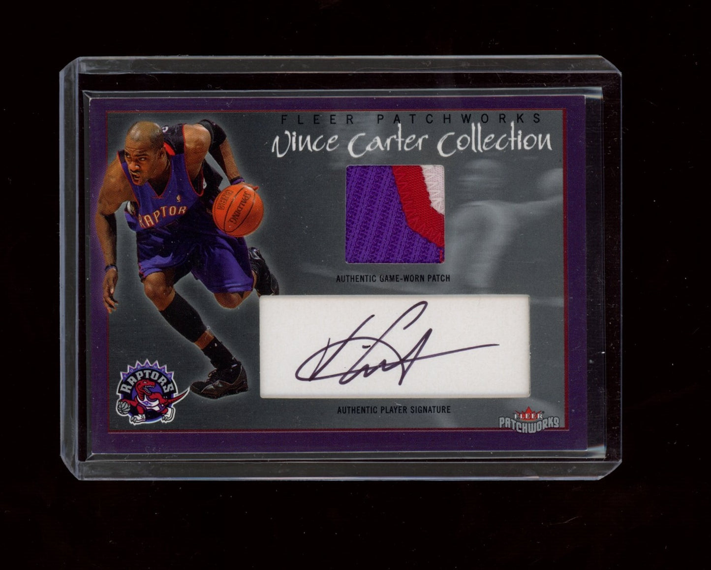 2003-04 Fleer Patchworks #VC2 Vince Carter Vince Carter Autographs