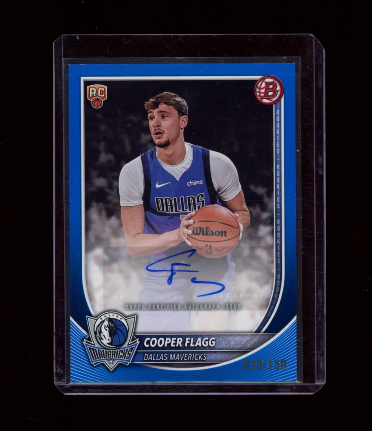 2025-26 Bowman #RVA-CF Cooper Flagg Auto Blue Border #/150