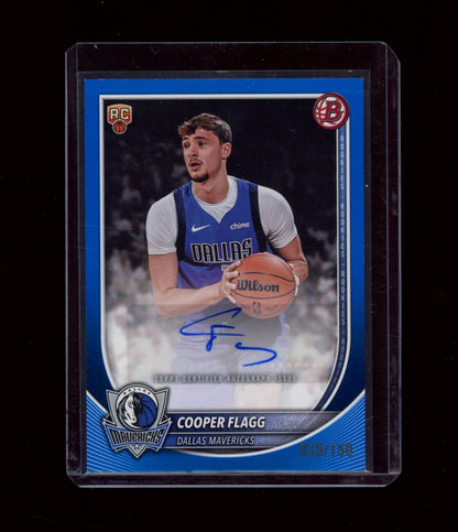 2025-26 Bowman #RVA-CF Cooper Flagg Auto Blue Border #/150
