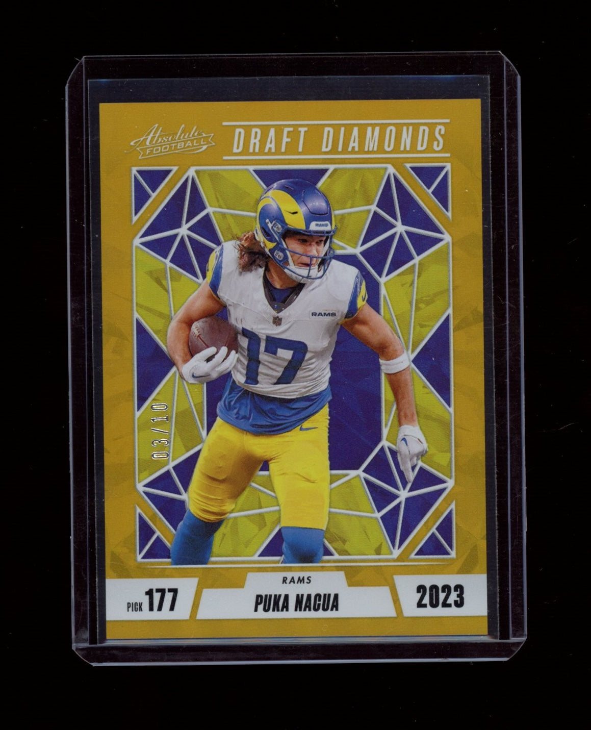 2024 Panini Absolute #DD-PNA Puka Nacua Draft Diamonds Gold /10