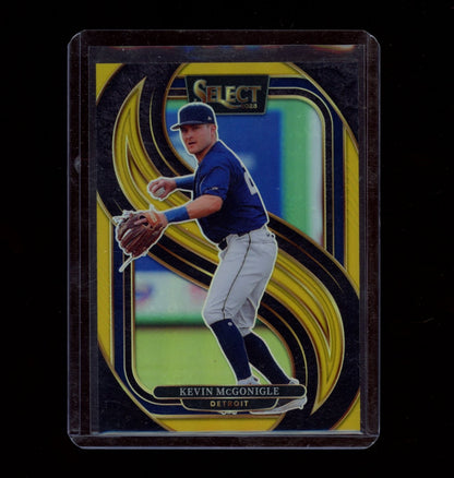 2025 Panini Select #124 Kevin McGonigle Gold Prizms #/10