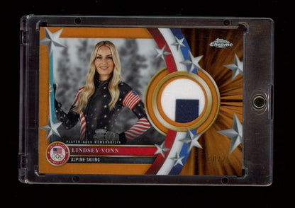 2026 Topps Chrome U.S. Winter Olympic Lindsey Vonn  Orange Refractor #/25