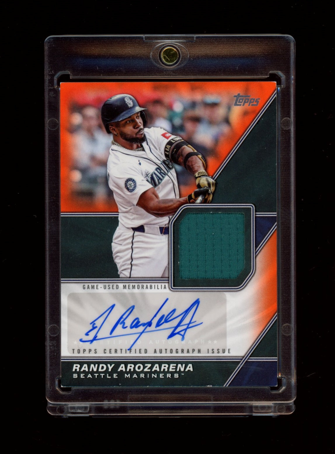 2026 Topps #MLMA-RA Randy Arozarena MLB Auto Orange #/25