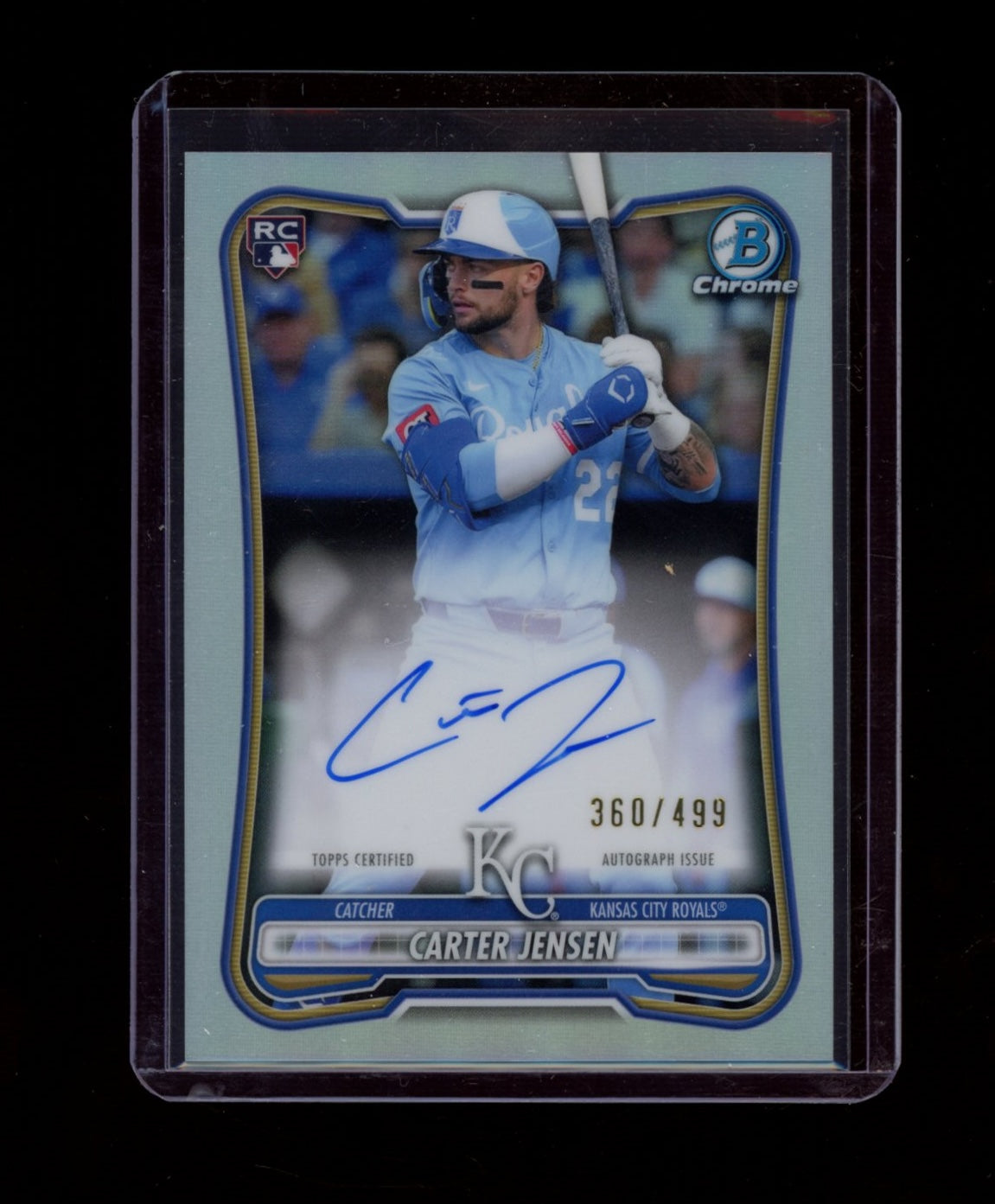 2026 Bowman #CRA-CJ Carter Jensen Chrome RC Auto Refractor /499