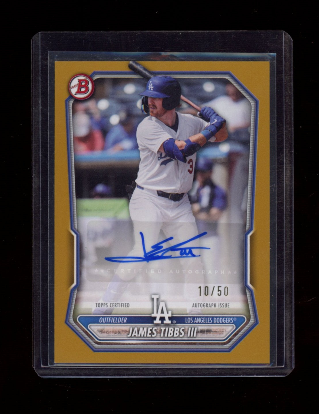 2026 Bowman #BPA-JT James Tibbs III Prospects Autograph Gold /50