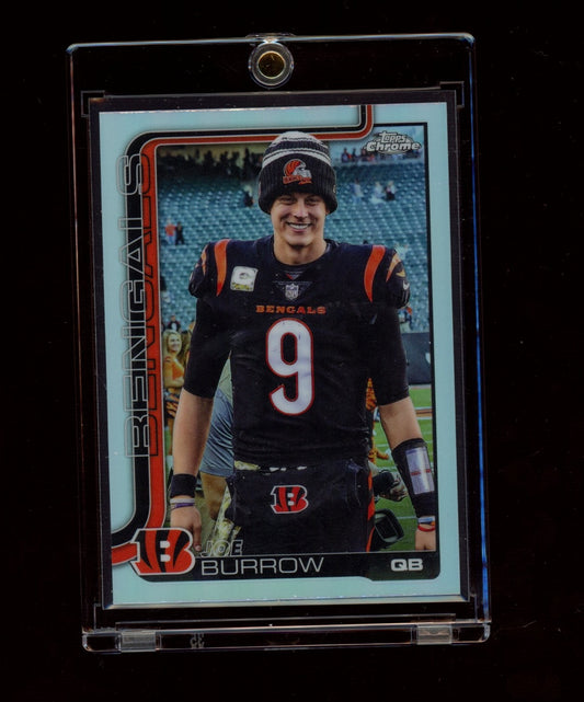 2025 Topps Chrome #61 Joe Burrow Topps Variation Refractor