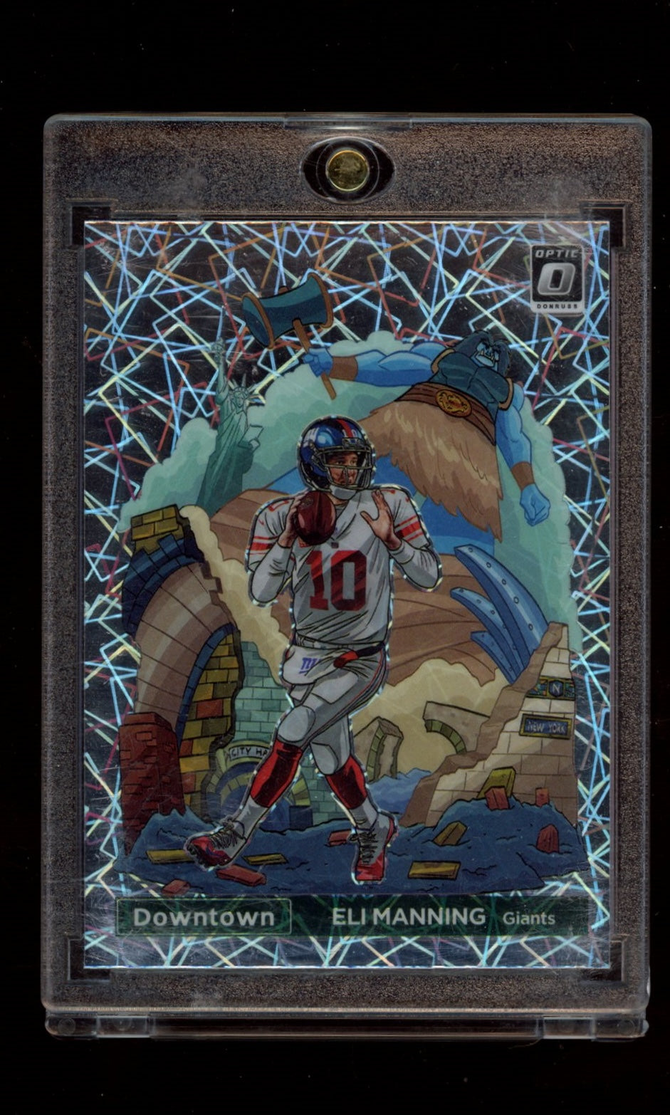2022 Donruss Optic #DT-EM Eli Manning Downtown