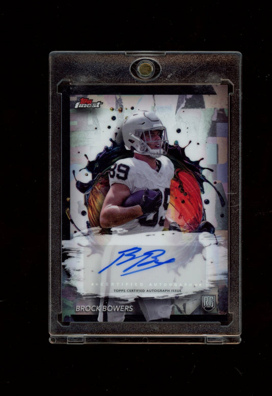 2024 Finest #RFA-BB Brock Bowers Rookie Finest Autographs