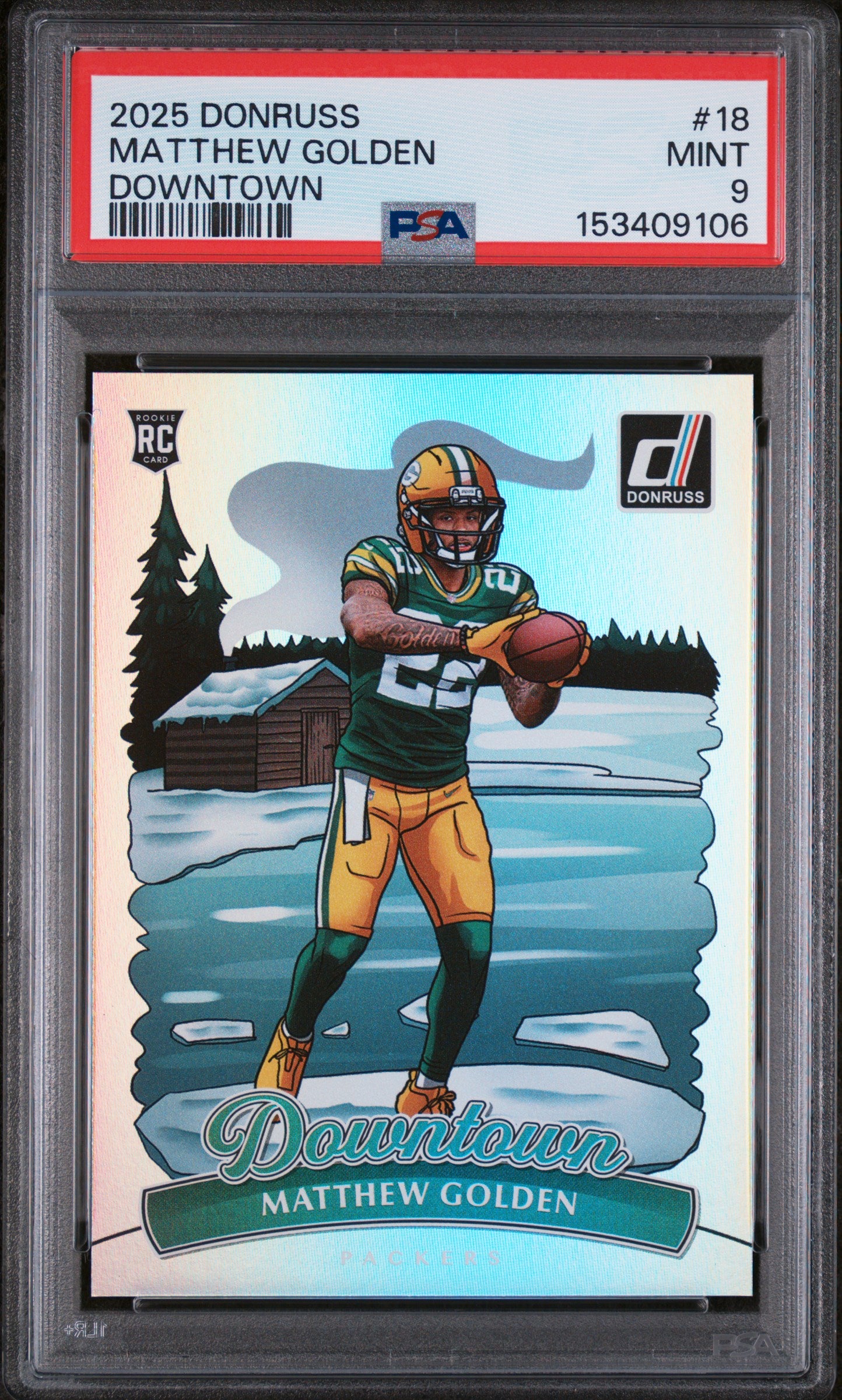 2025 Panini Donruss Downtown #18 Matthew Golden PSA 9