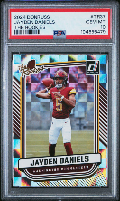 2024 Panini Donruss The Rookies #TR37 Jayden Daniels PSA 10