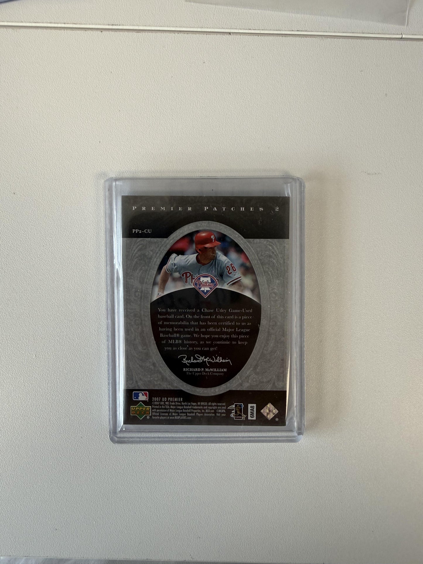 2007 Upper Deck Premier Patches Chase Utley /75