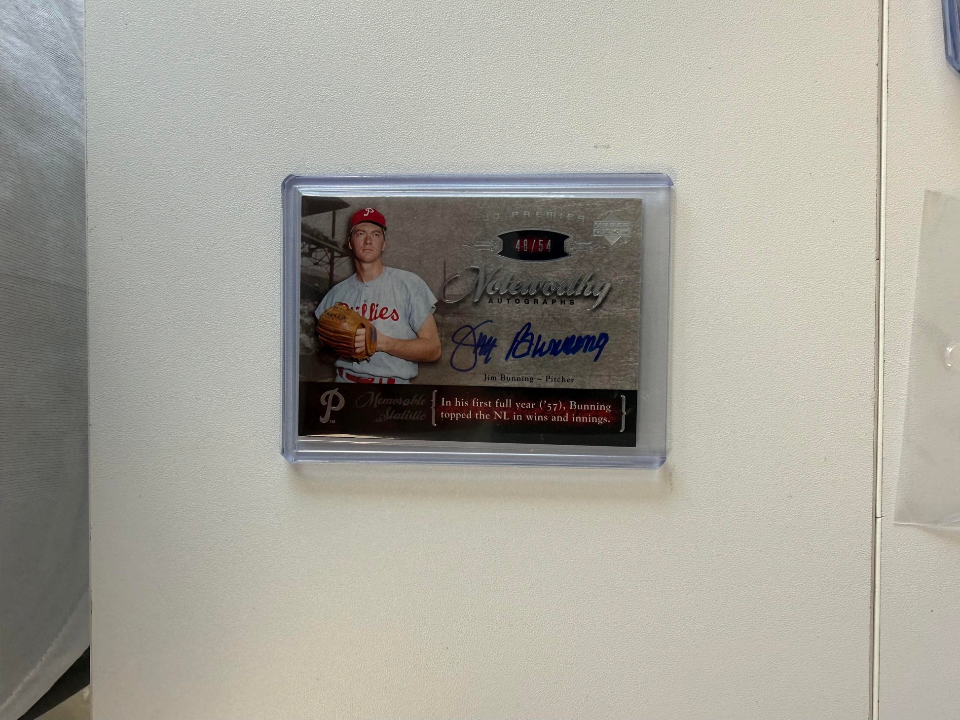 2007 Upper Deck Premier #NW-JB Jim Bunning Noteworthy Autographs #/54