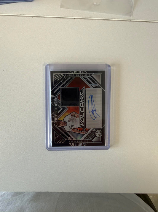 2021-22 Panini Obsidian #VM-CP Christian Pulisic Volcanic Material Auto  #/43
