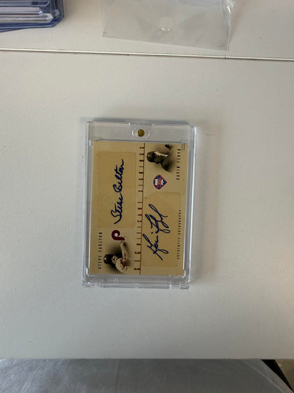 2005 Flair Steve Carlton / Gavin Floyd AU Significant Signings Dual #/40
