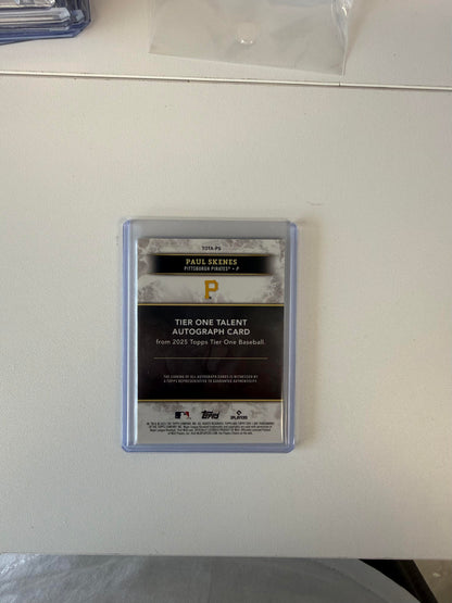 2025 Topps Tier One #TOTA-PS Paul Skenes Tier One Talent Auto /49