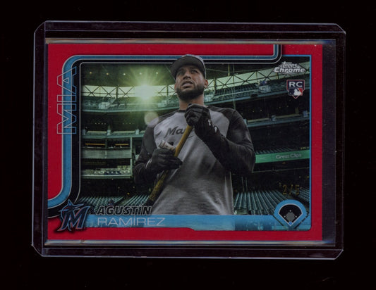 2025 Topps Chrome Update #USC200 Agustín Ramírez Red Refractors #/5