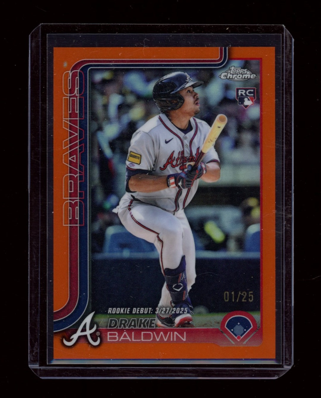 2025 Topps Chrome Update #USC88 Drake Baldwin Orange Refractors #/25