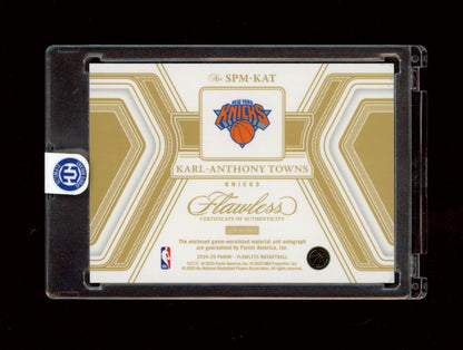 2024-25 Panini Flawless #SPM-KAT Karl-Anthony Towns Sig Prime #/25