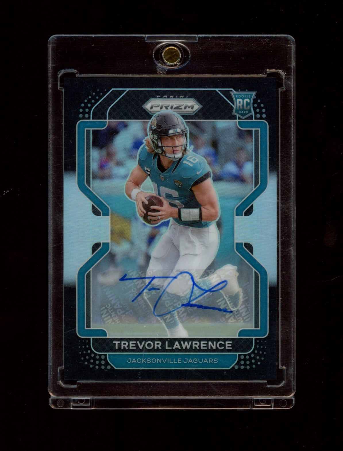 2021 Panini Chronicles #PB-1 Trevor Lawrence Prizm Black Signatures