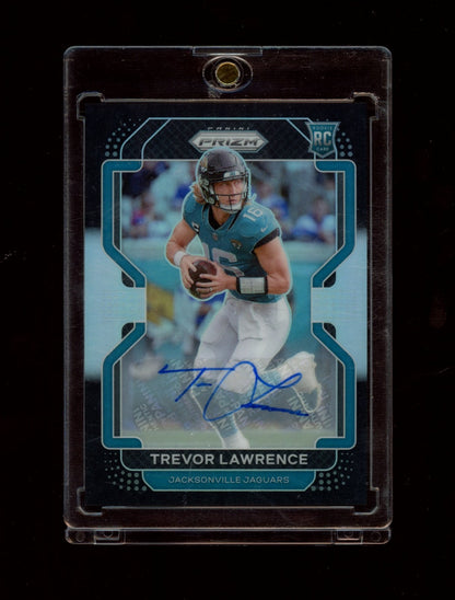 2021 Panini Chronicles #PB-1 Trevor Lawrence Prizm Black Signatures