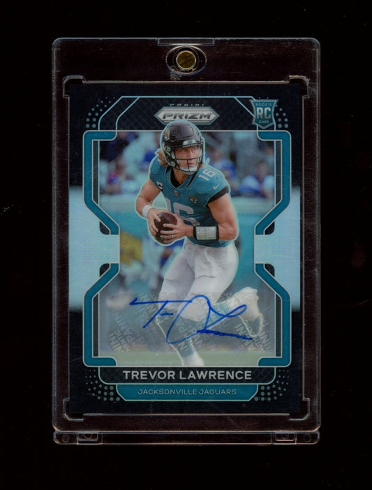 2021 Panini Chronicles #PB-1 Trevor Lawrence Prizm Black Signatures