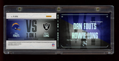 2025 Panini Silhouette #VSDFHL Dan Fouts & Howie Long Booklet