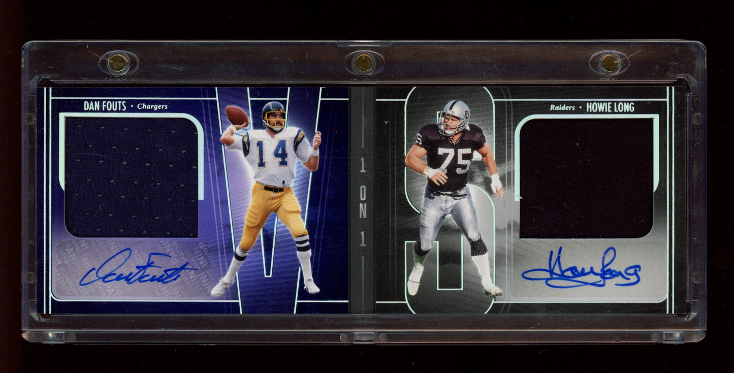 2025 Panini Silhouette #VSDFHL Dan Fouts & Howie Long Booklet