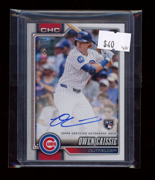 2026 Topps #233 Owen Caissie Flagship Real One Autographs