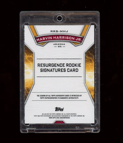 2024 Topps Resurgence #RRS-MHJ Marvin Harrison Jr. Resurgence Rookie Signatures