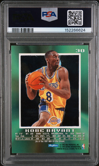 1996 Skybox E-X2000 #30 Kobe Bryant PSA 8