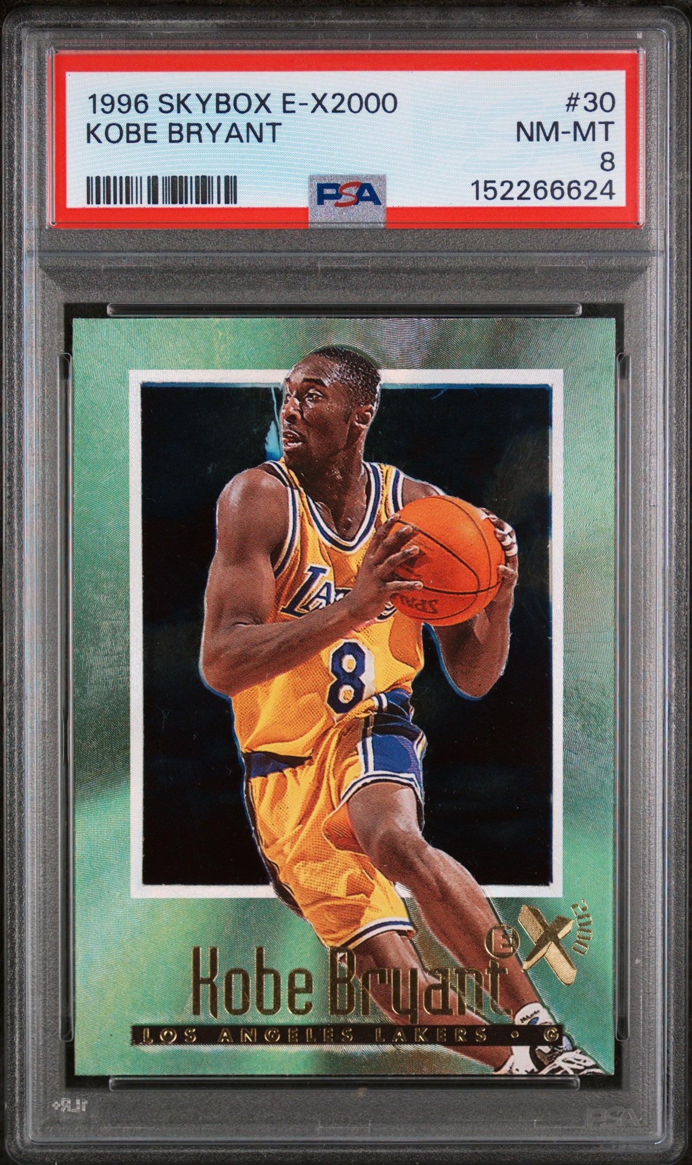 1996 Skybox E-X2000 #30 Kobe Bryant PSA 8