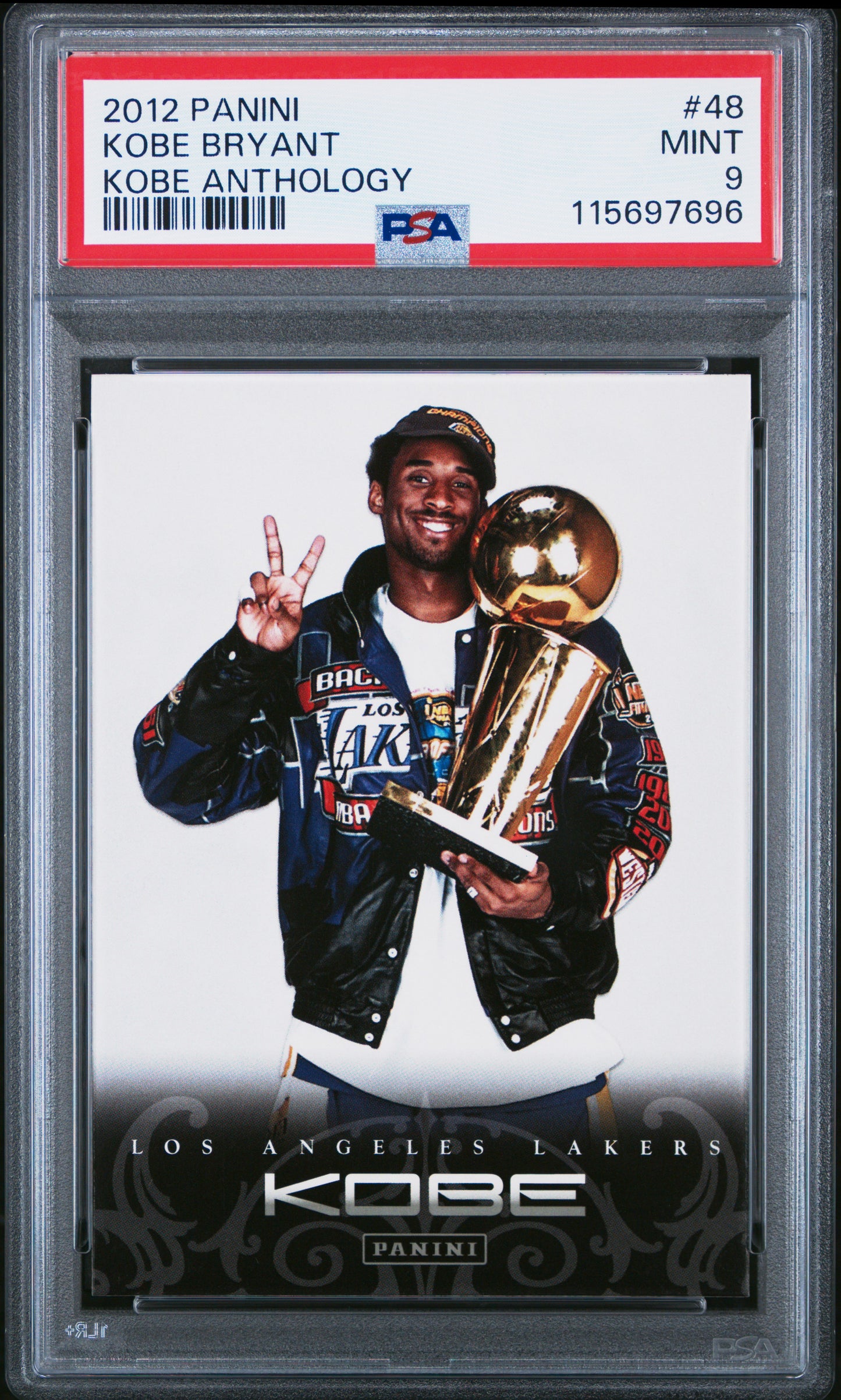 2012 Panini Kobe Anthology #48 Kobe Bryant Kobe Anthology PSA 9