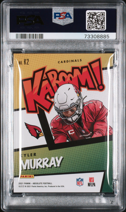 2021 Panini Absolute Kaboom! #K2 Kyler Murray Kaboom! PSA 9