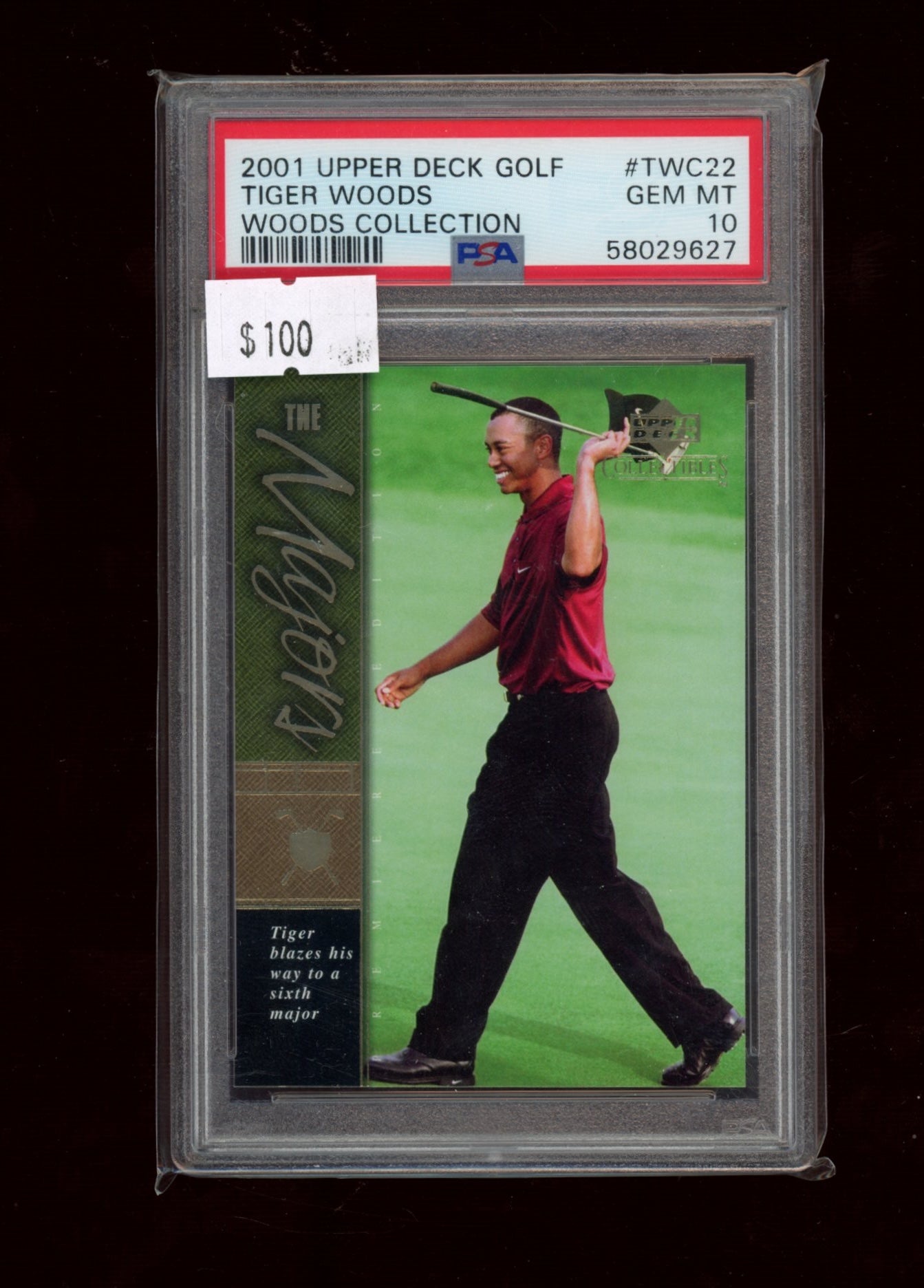 2001 Upper Deck Tiger Woods Collection #TWC22 TW Collection PSA 10