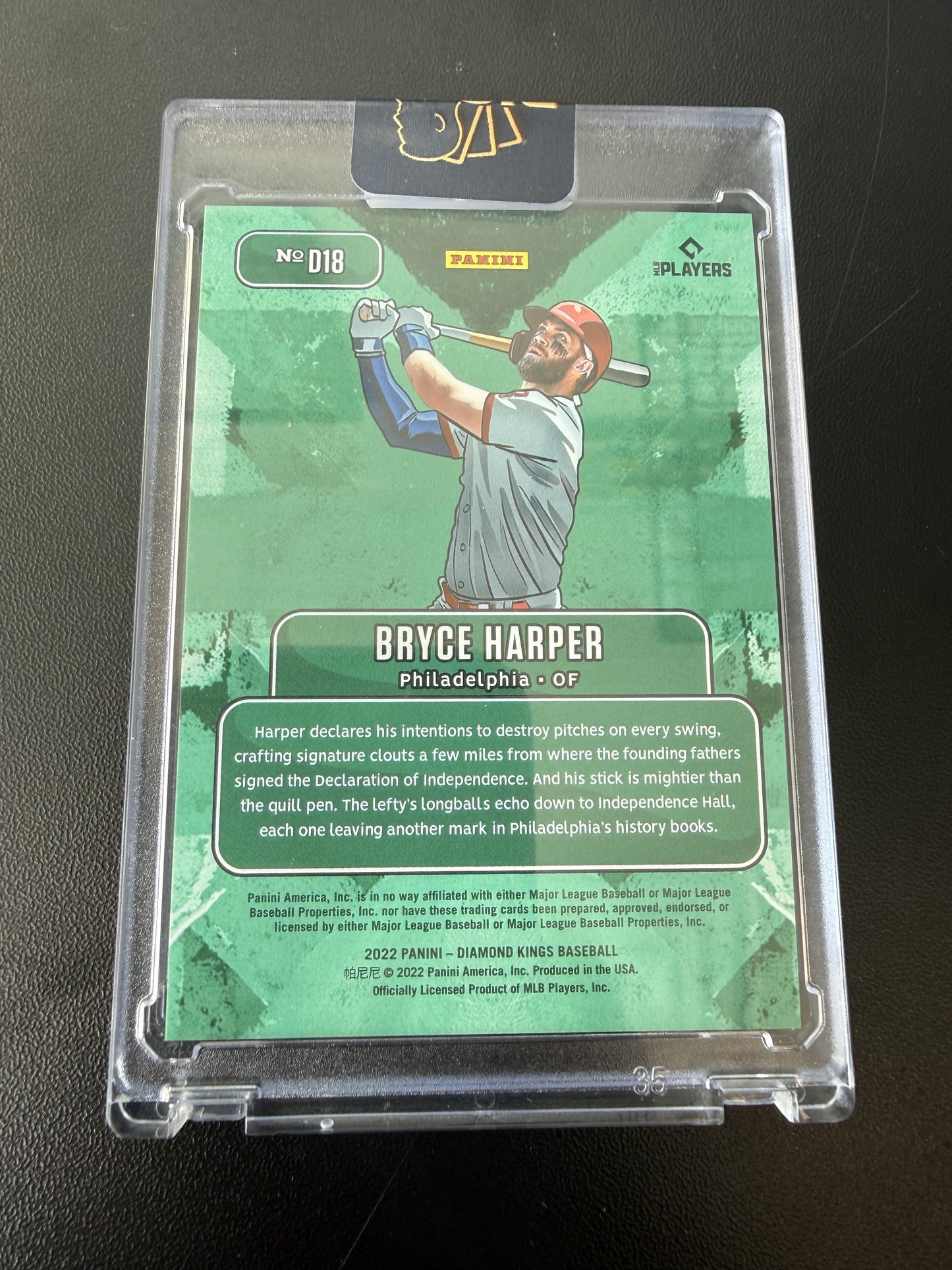 2022 Panini Diamond Kings #D18 Bryce Harper Downtown