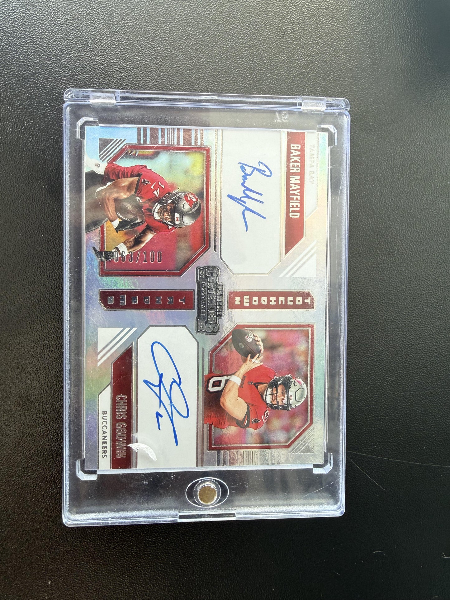 2025 Panini Immaculate #TT-TB Baker Mayfield / Chris Godwin Dual Auto #/100