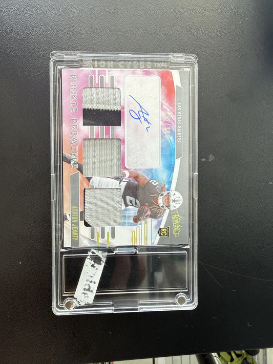 2025 Panini Absolute #RPM-AJY Ashton Jeanty Rookie Premiere Materials #/399