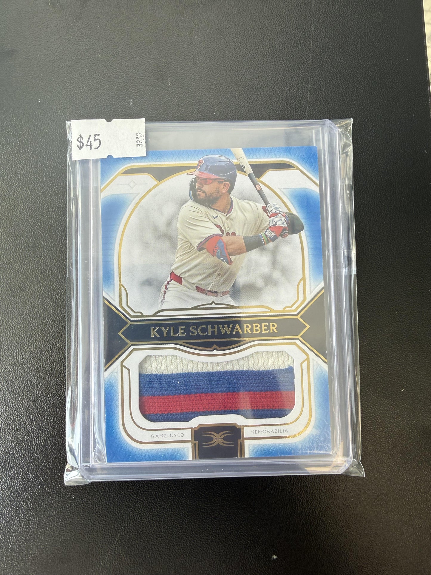 2024 Topps Definitive Collection #DJRC-KS Kyle Schwarber Jumbo Blue #/30