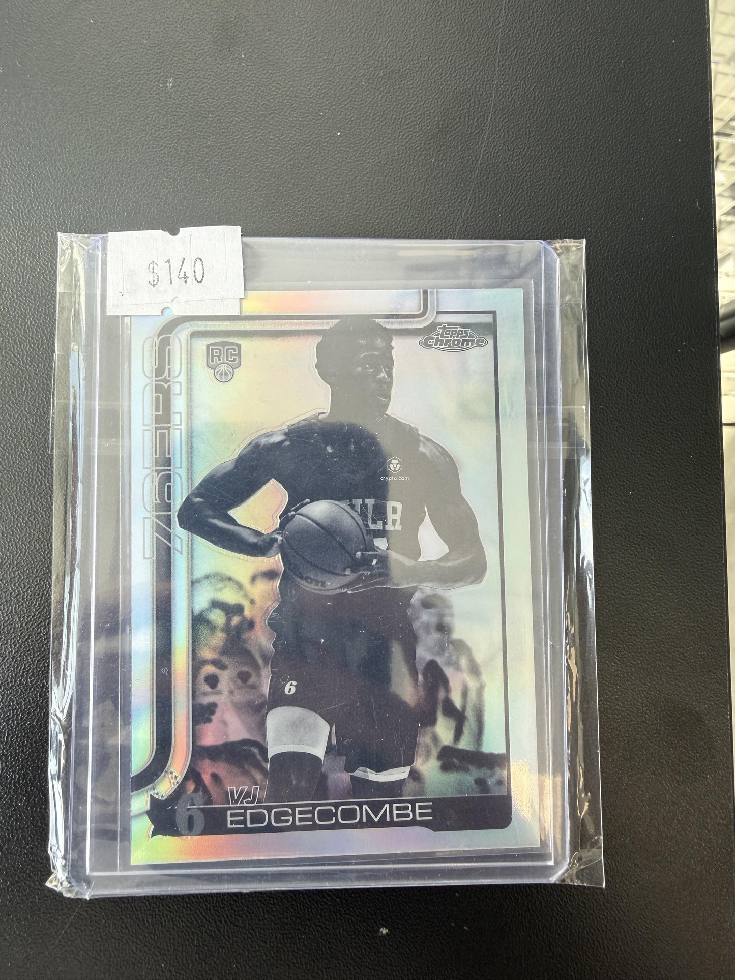 2025-26 Topps Chrome #253 VJ Edgecombe Negative Refractor