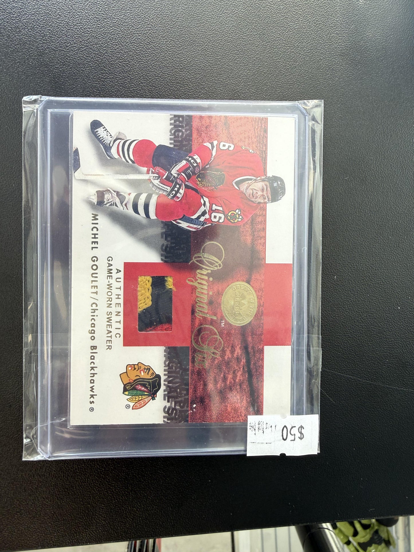 2001-02 Fleer Greats of the Game #3 Michel Goulet Patches Gold #/50