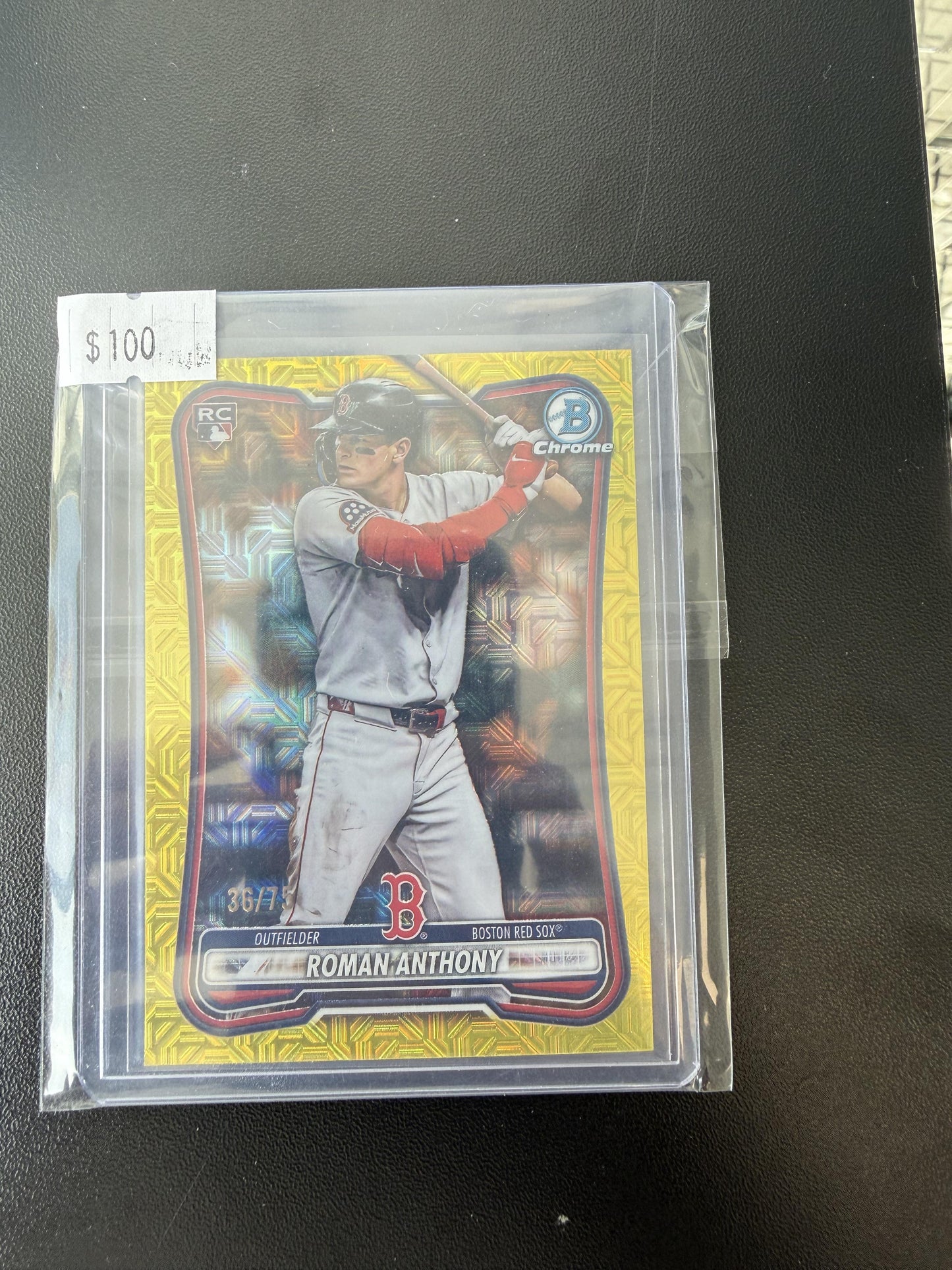 2025 Bowman Chrome #BCP-167 Roman Anthony Prospects Yellow #/75