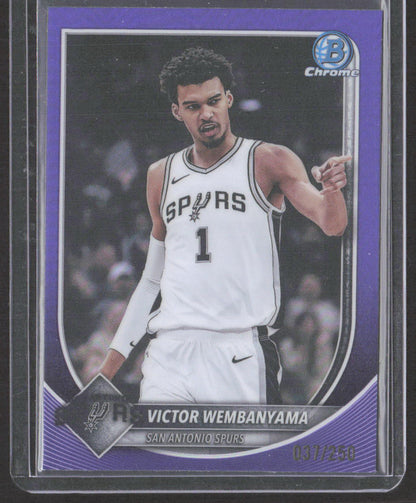 2025-26 Bowman #BCV-143 Victor Wembanyama Chrome Purple Refractors #/250
