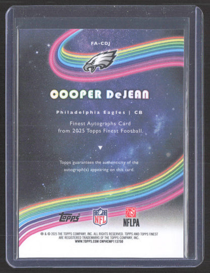 2025 Finest #FA-CDJ Cooper DeJean Finest Autographs