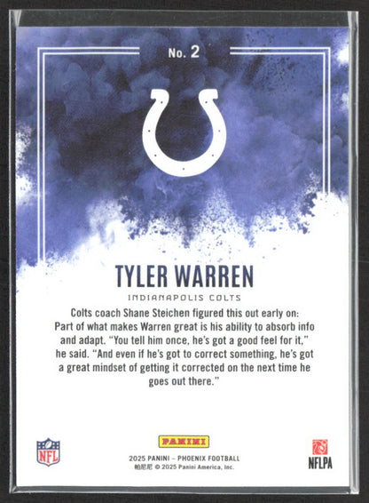 2025 Panini Phoenix #2 Tyler Warren Color Blast