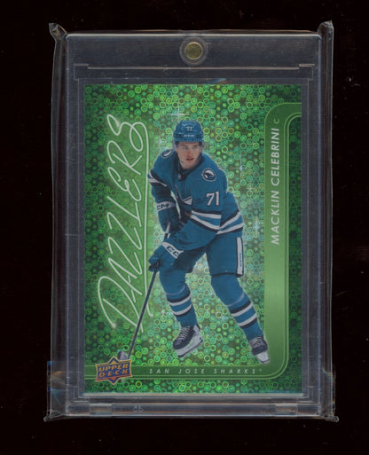 2024-25 Upper Deck #DZ-128 Macklin Celebrini Dazzlers Green