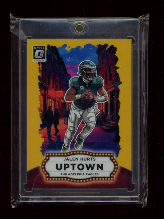 2025 Donruss Optic #9 Jalen Hurts Uptown Gold #/10