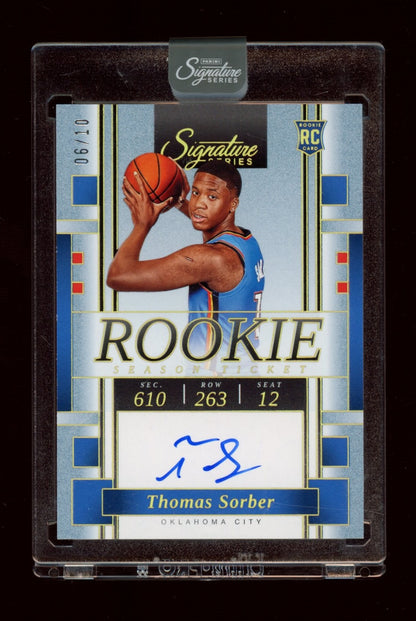 2025-26 Panini Signature Series #3 Thomas Sorber Profiles Gold #/10